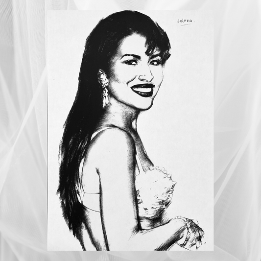 Charcoal Drawing: "Selena (Vol. 1)"
