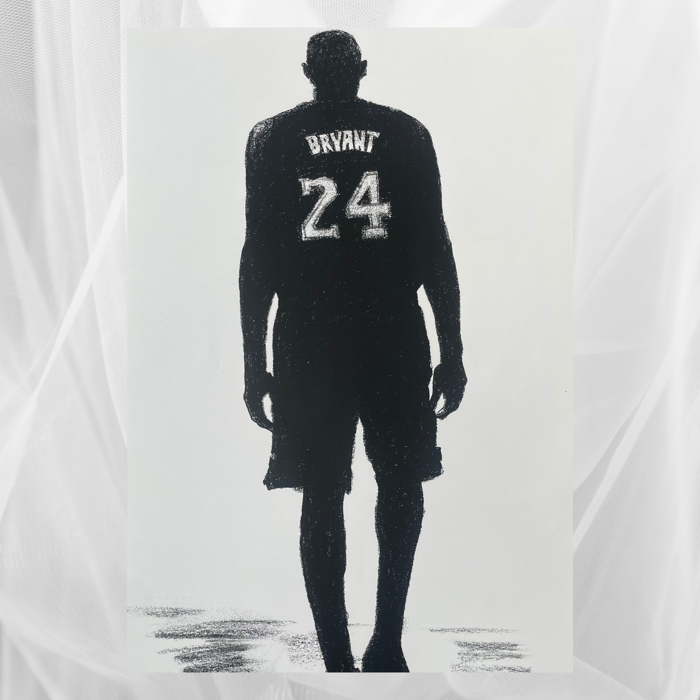 Charcoal Drawing: "Kobe Bryant Shadow"