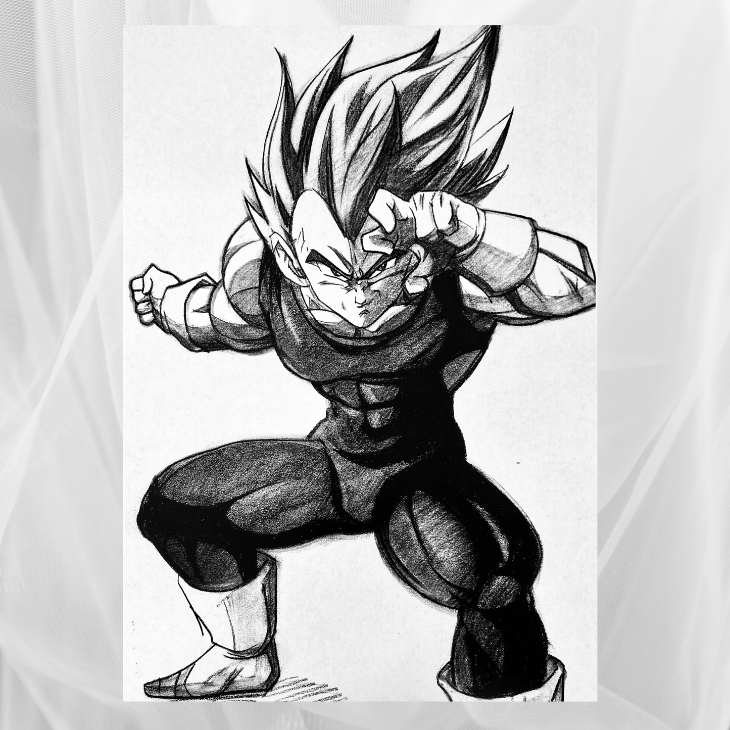 Charcoal Drawing: "Dragon Ball Z (Vol. 1)"