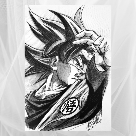 Charcoal Drawing: "Dragon Ball Z (Vol. 3)"