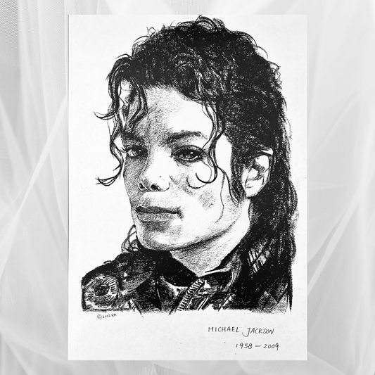 Charcoal Drawing: "Michael Jackson | Performing"