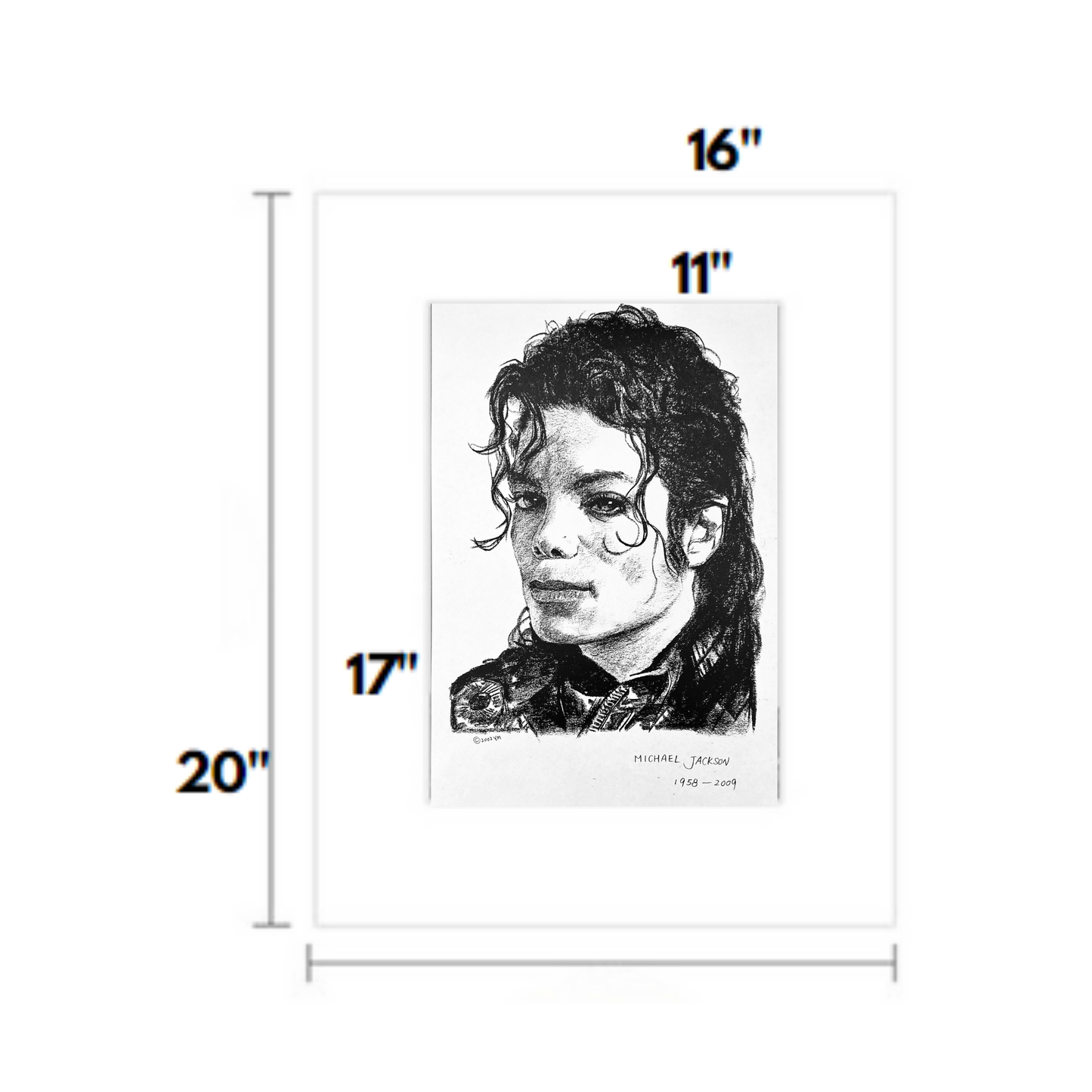 Charcoal Drawing: "Michael Jackson | Performing"