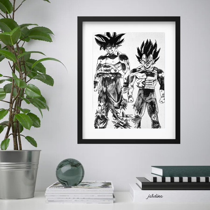 Charcoal Drawing: "Dragon Ball Z (Vol. 4)"