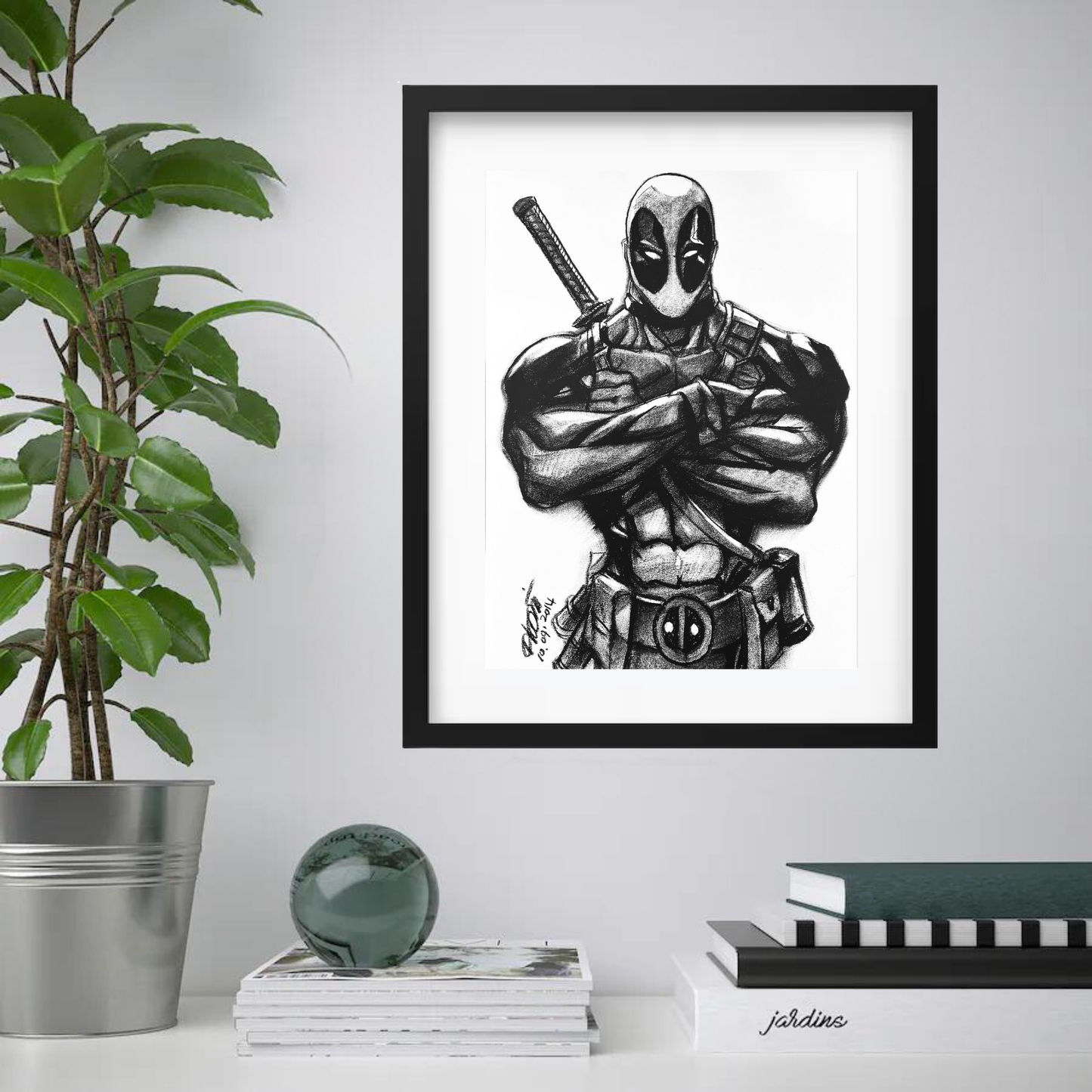 Charcoal Drawing: "Deadpool (Vol. 2)"