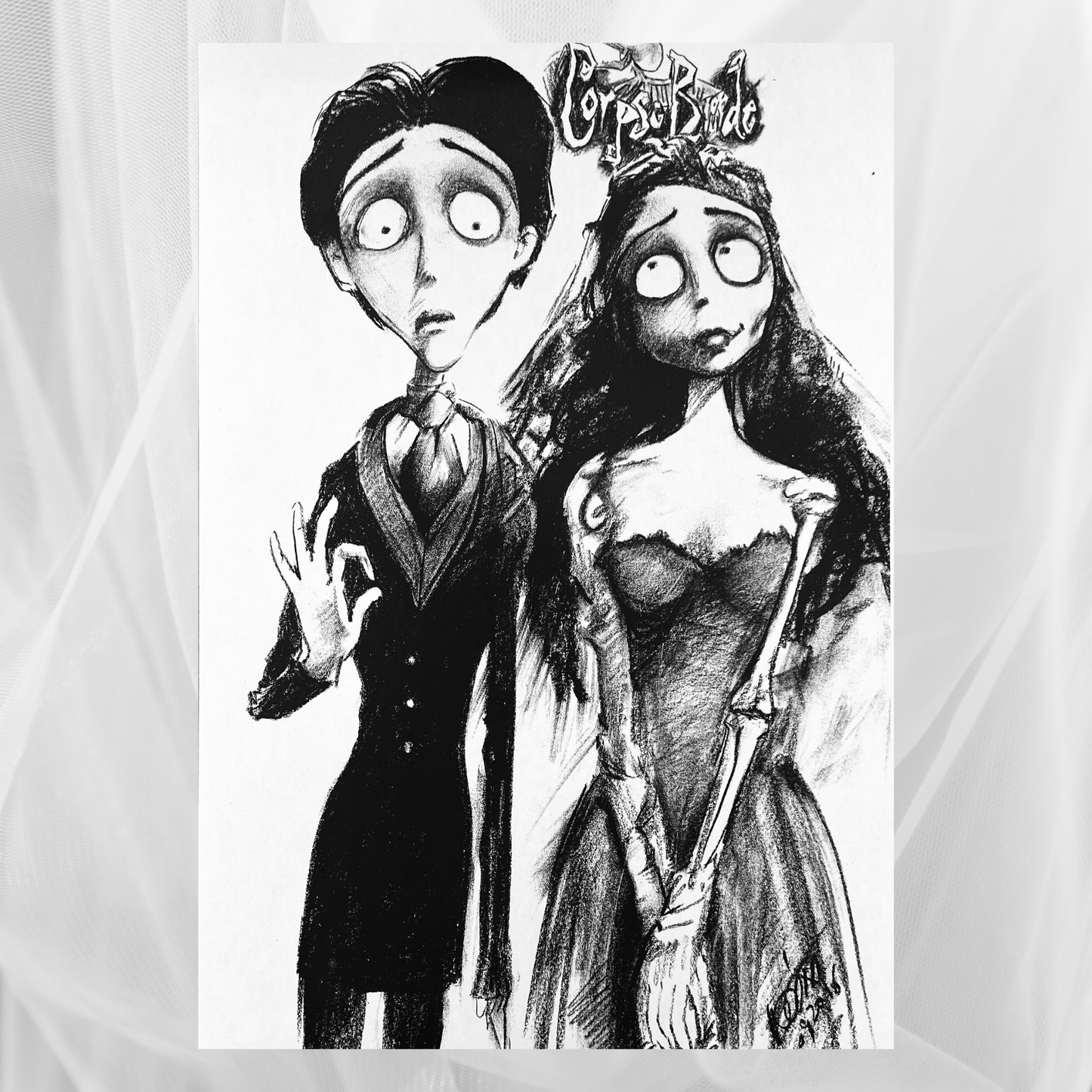 Charcoal Drawing: "Corpse Bride (Vol. 1)"